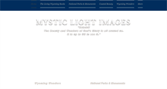 Desktop Screenshot of mysticlightimages.com